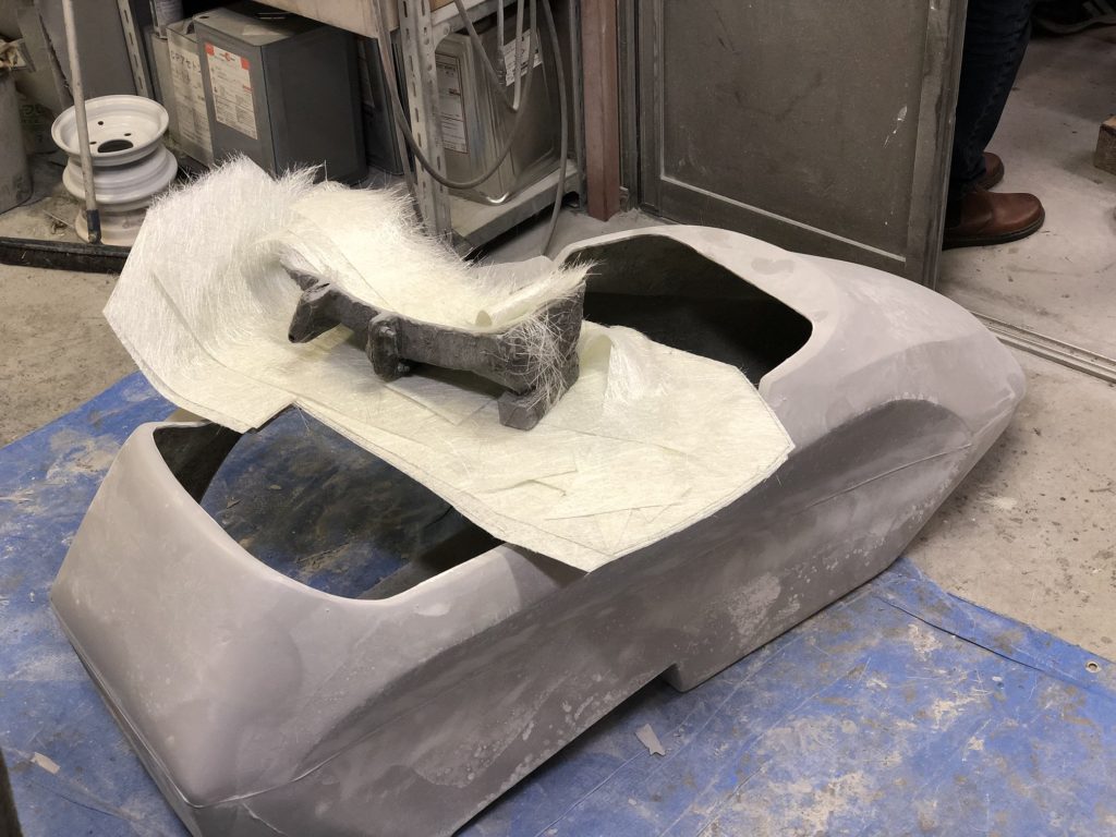 Sidecar form in fibreglass