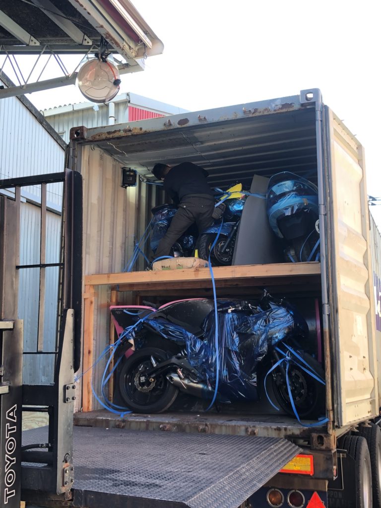 Motorcycle packing